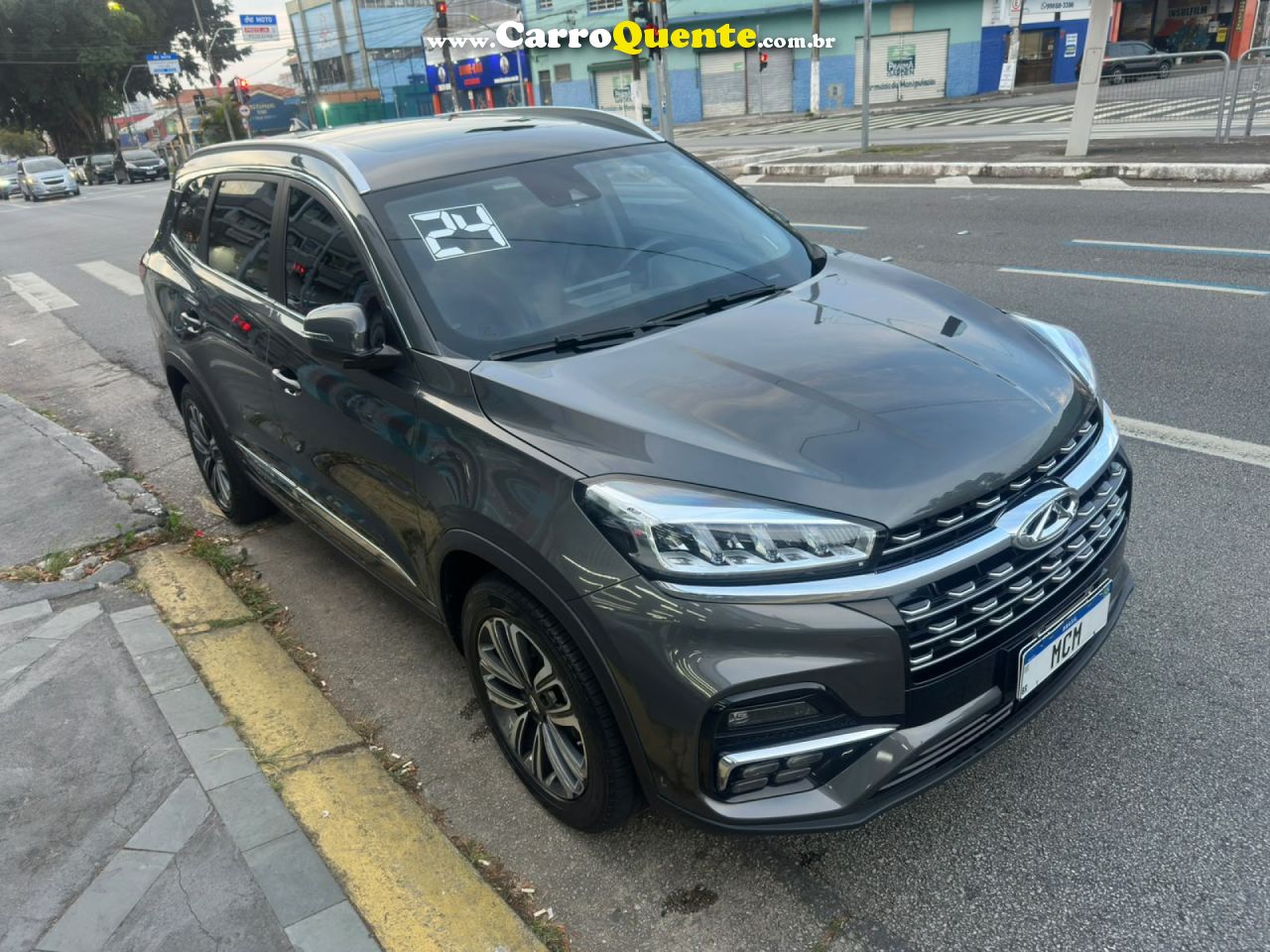 CAOA CHERY   TIGGO 8 TXS 1.6 16V TGDI AUT.   CINZA 2024 1.6 GASOLINA - Loja