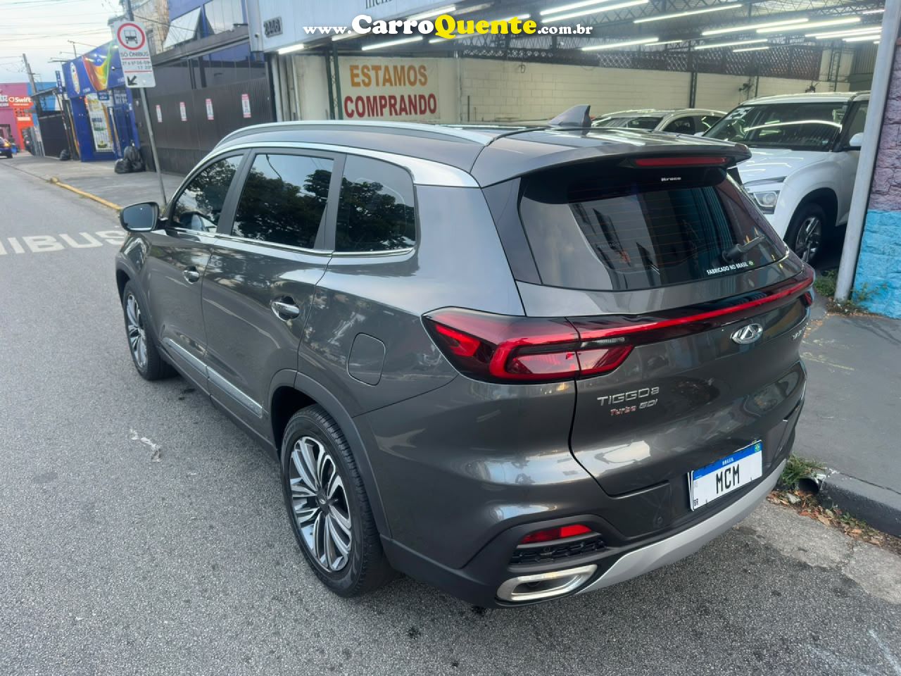 CAOA CHERY   TIGGO 8 TXS 1.6 16V TGDI AUT.   CINZA 2024 1.6 GASOLINA - Loja