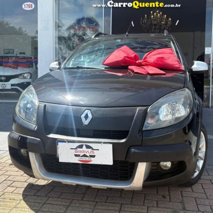 RENAULT   SANDERO STEPWAY HI-FLEX 1.6 16V 5P   CINZA 2013 1.6 FLEX