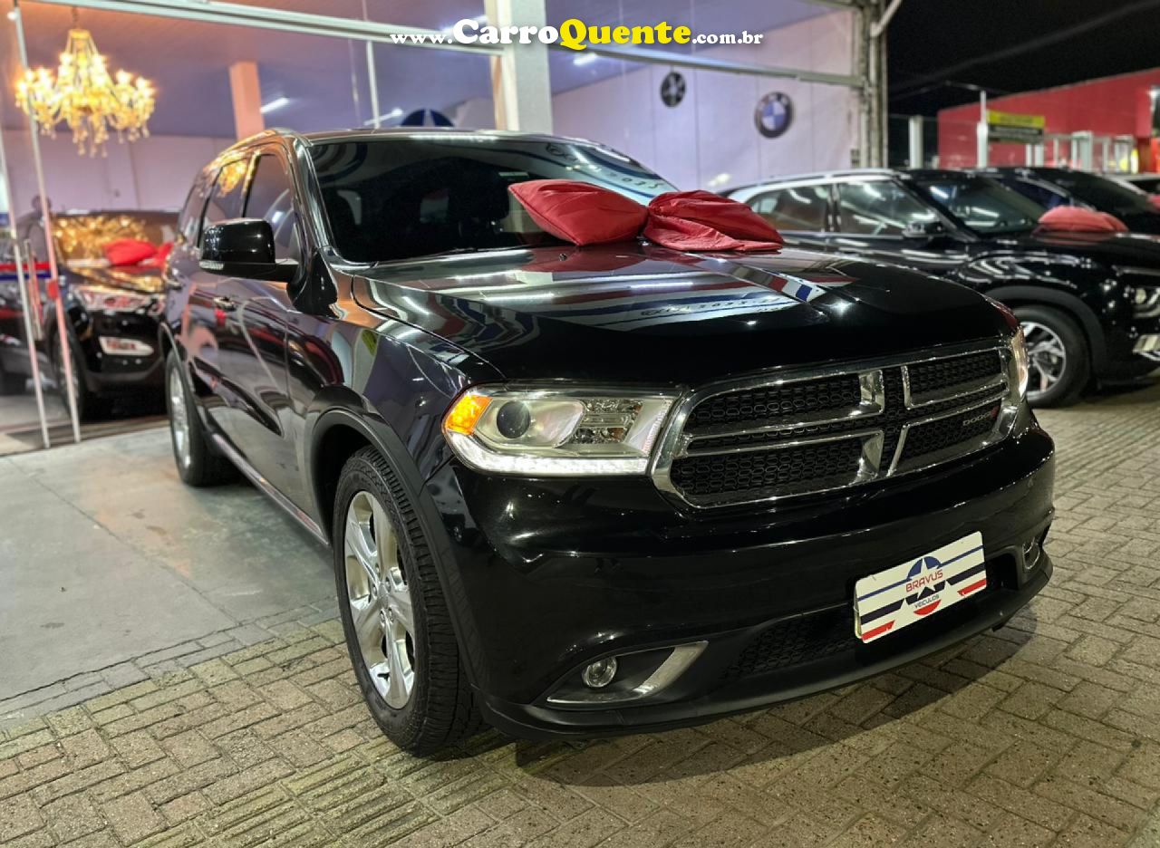 DODGE   DURANGO LIMITED 3.6 24V 4X4 AUT.   PRETO 2015 3.6 GASOLINA - Loja