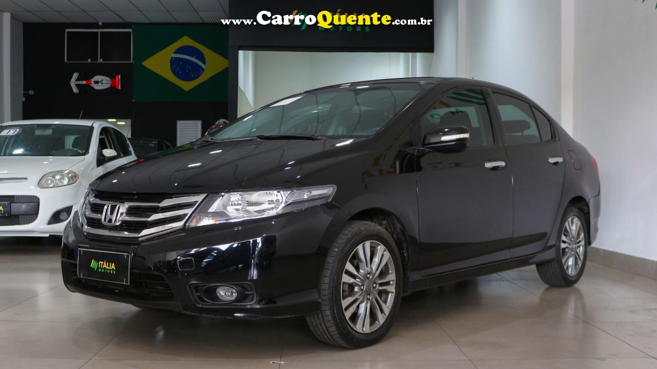 HONDA   CITY SEDAN EX 1.5 FLEX 16V 4P AUT.   PRETO 2014 1.5 FLEX - Loja