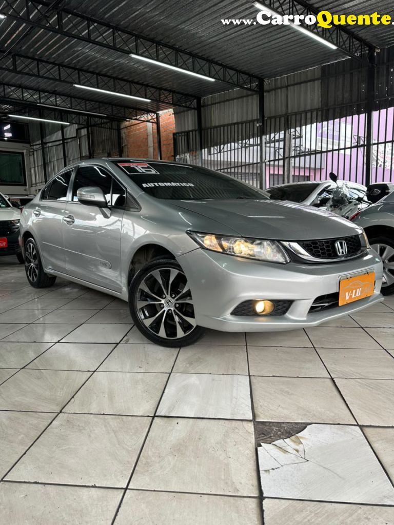 HONDA   CIVIC SEDAN LXR 2.0 FLEXONE 16V AUT. 4P   PRATA 2016 2.0 FLEX - Loja
