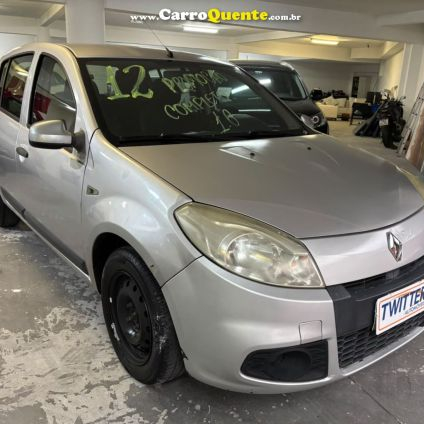 RENAULT   SANDERO EXPRESSION HI-FLEX 1.6 8V 5P   PRATA 2012 1.6 GASOLINA