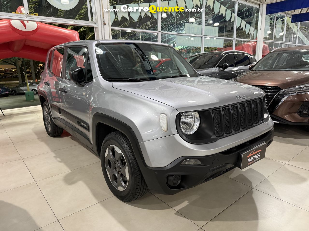 JEEP   RENEGADE1.8 4X2 FLEX 16V AUT.   PRATA 2020 1.8 FLEX - Loja