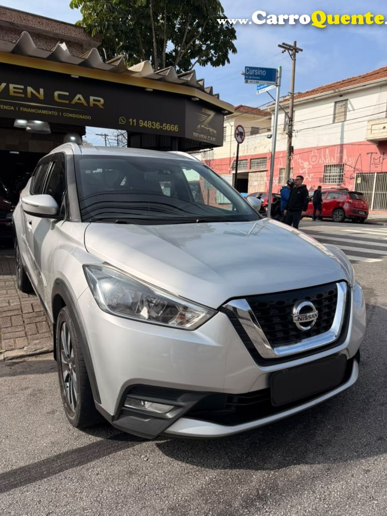 NISSAN   KICKS SV 1.6 16V FLEXSTAR 5P AUT.   PRATA 2019 1.6 GASOLINA - Loja