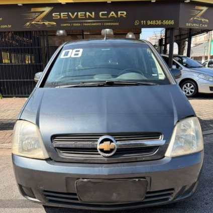 CHEVROLET   MERIVA MAXX 1.8 MPFI 8V FLEXPOWER   CINZA 2008 1.8 FLEX