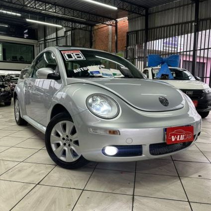 VOLKSWAGEN   NEW BEETLE 2.0 MI MEC.AUT.   PRATA 2008 2.0 GASOLINA