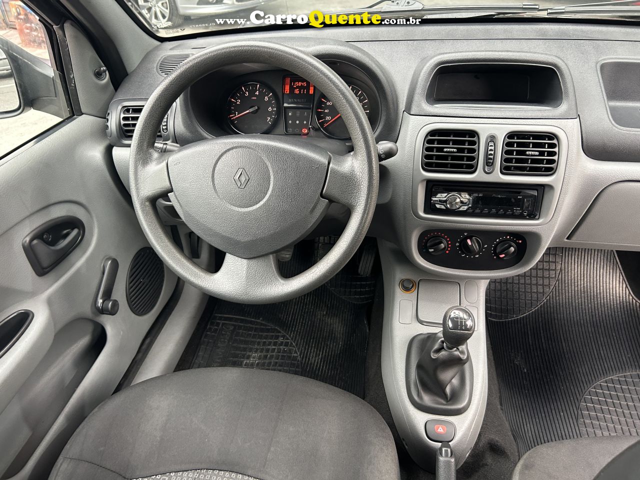 RENAULT   CLIO HI-FLEX 1.0 16V 3P   PRETO 2012 1.0 GASOLINA - Loja