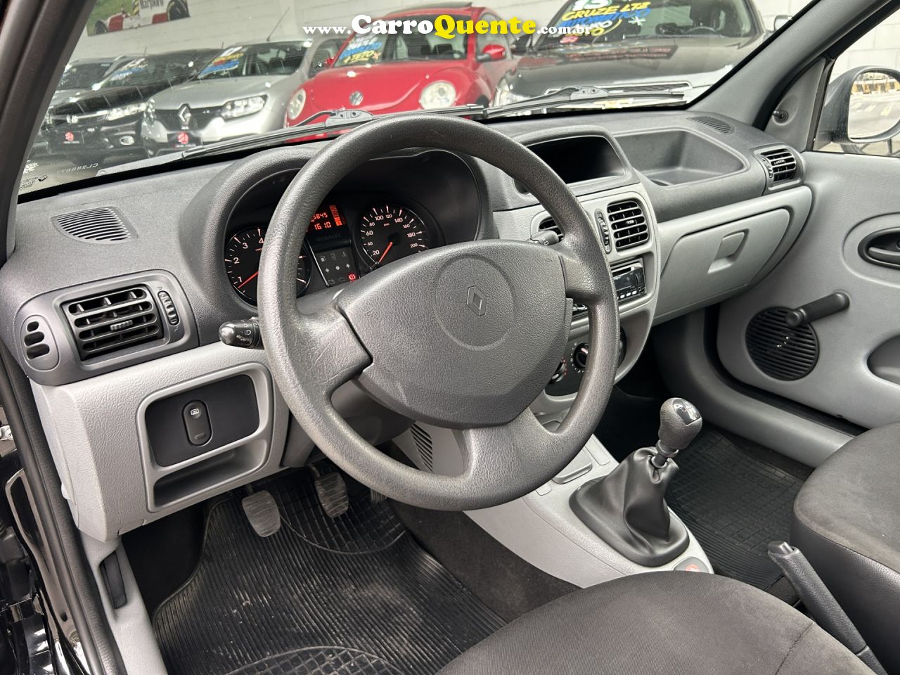 RENAULT   CLIO HI-FLEX 1.0 16V 3P   PRETO 2012 1.0 GASOLINA - Loja