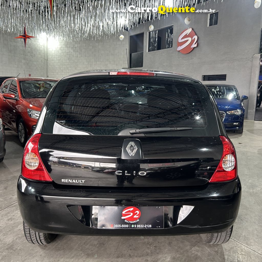 RENAULT   CLIO HI-FLEX 1.0 16V 3P   PRETO 2012 1.0 GASOLINA - Loja