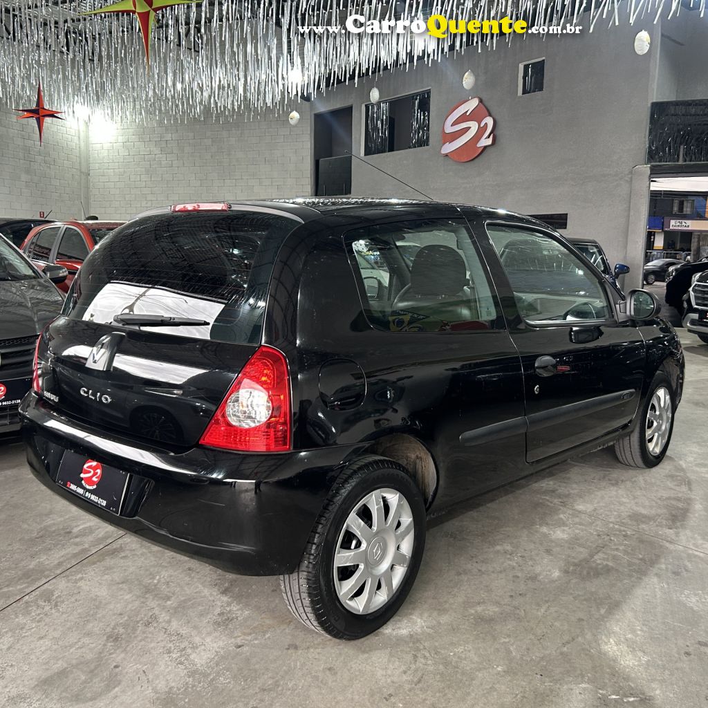 RENAULT   CLIO HI-FLEX 1.0 16V 3P   PRETO 2012 1.0 GASOLINA - Loja
