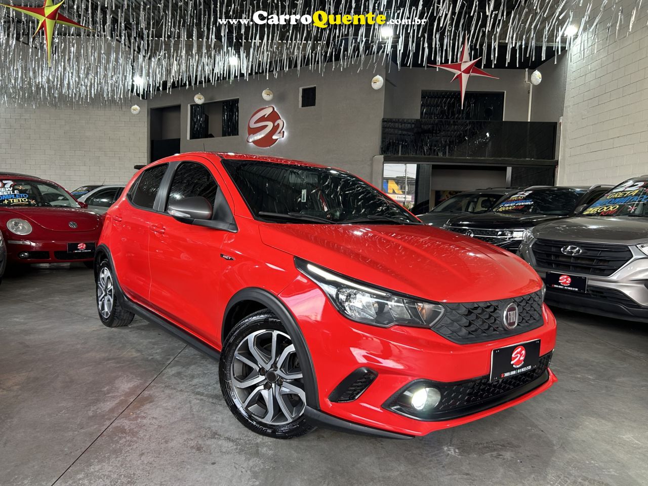 FIAT   ARGO HGT 1.8 16V FLEX AUT.   VERMELHO 2018 1.8 FLEX - Loja