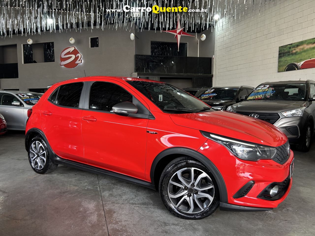 FIAT   ARGO HGT 1.8 16V FLEX AUT.   VERMELHO 2018 1.8 FLEX - Loja