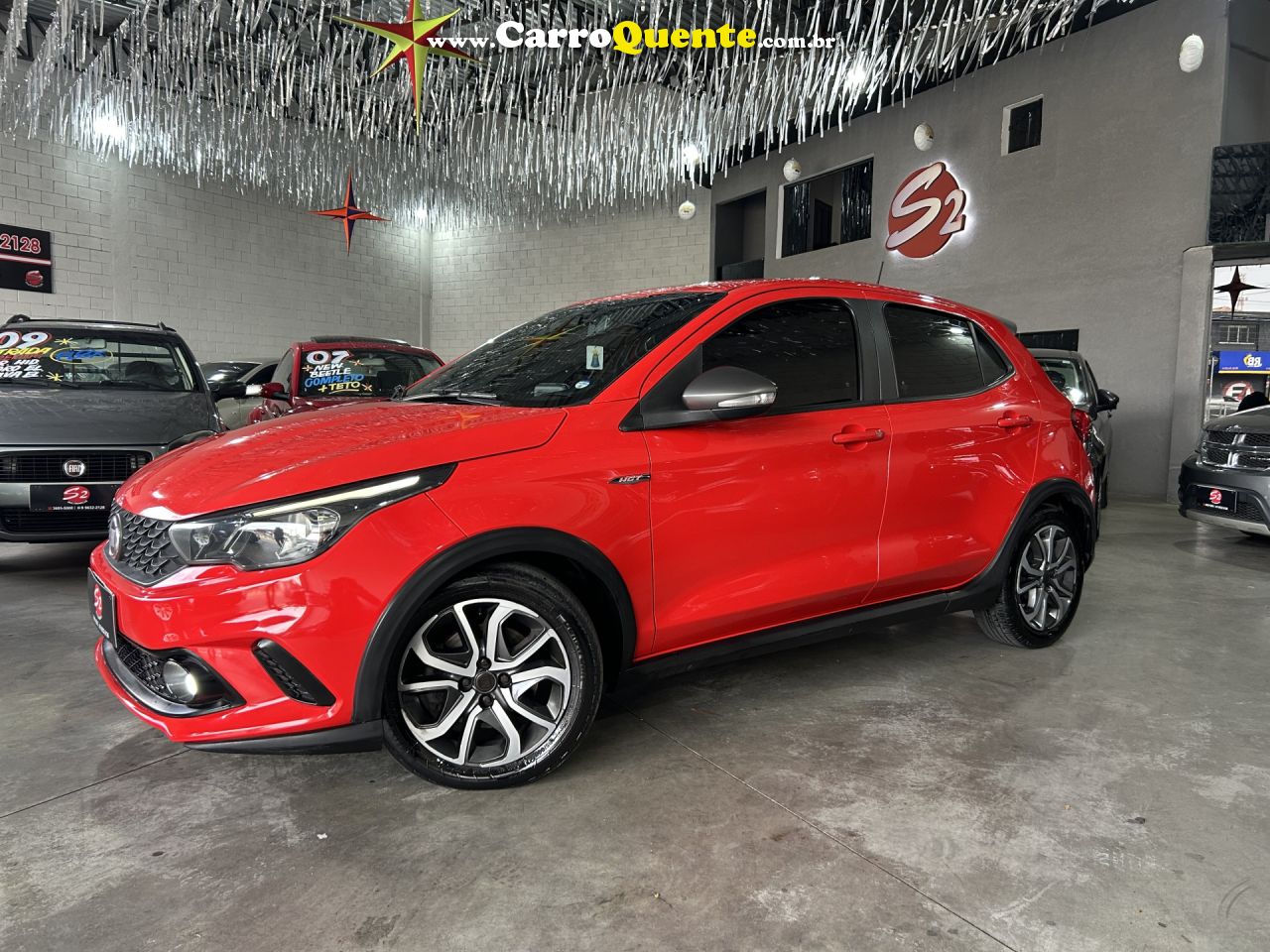FIAT   ARGO HGT 1.8 16V FLEX AUT.   VERMELHO 2018 1.8 FLEX - Loja