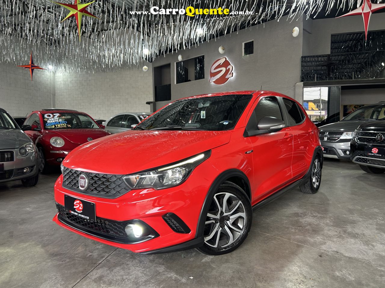 FIAT   ARGO HGT 1.8 16V FLEX AUT.   VERMELHO 2018 1.8 FLEX - Loja