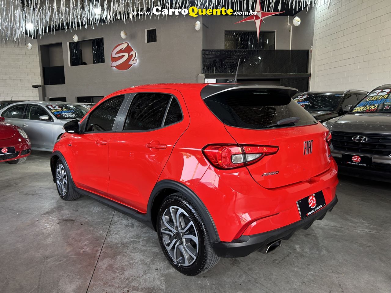 FIAT   ARGO HGT 1.8 16V FLEX AUT.   VERMELHO 2018 1.8 FLEX - Loja