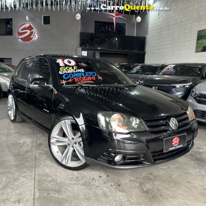 VOLKSWAGEN   GOLF SPORTLINE 1.6 MI TOTAL FLEX 8V 4P   PRETO 2010 1.6 FLEX