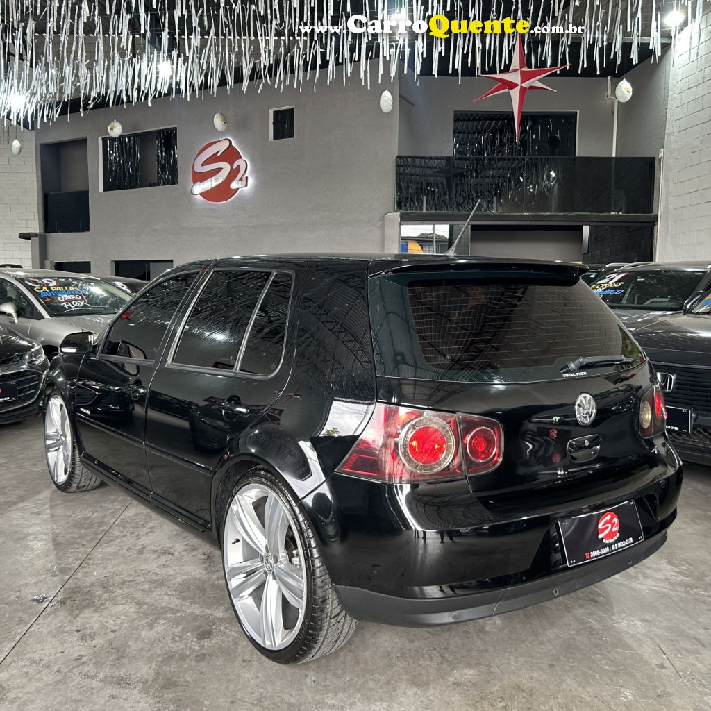 VOLKSWAGEN   GOLF SPORTLINE 1.6 MI TOTAL FLEX 8V 4P   PRETO 2010 1.6 FLEX - Loja