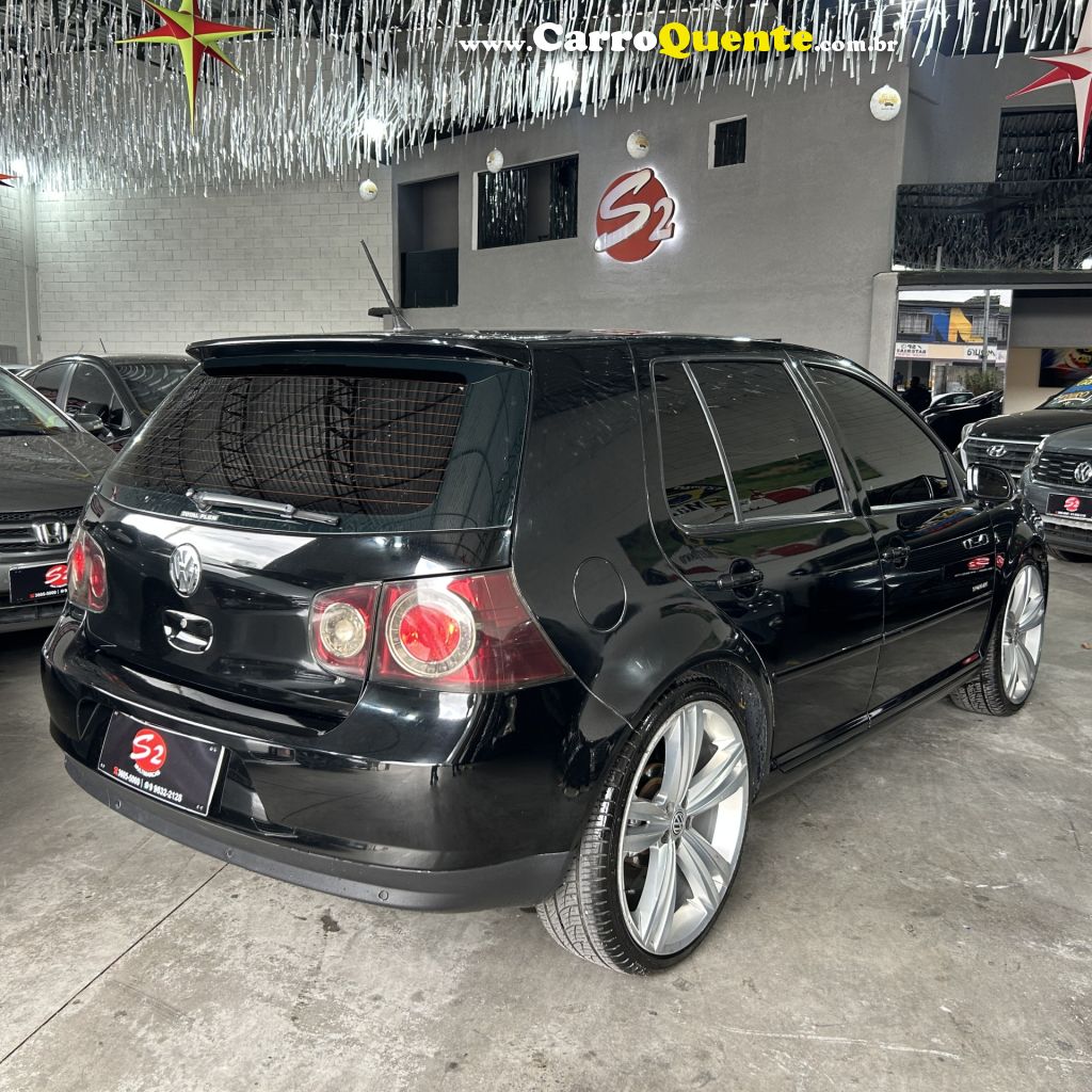 VOLKSWAGEN   GOLF SPORTLINE 1.6 MI TOTAL FLEX 8V 4P   PRETO 2010 1.6 FLEX - Loja