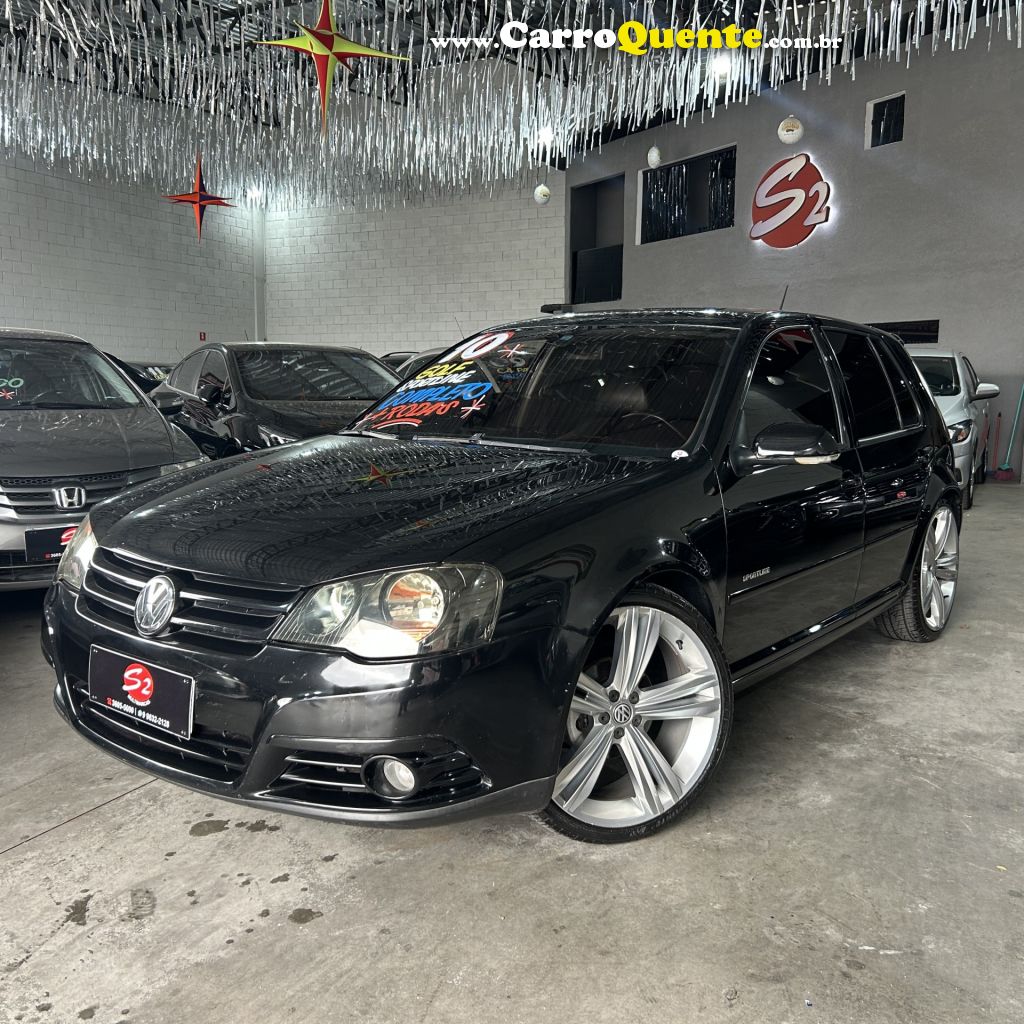 VOLKSWAGEN   GOLF SPORTLINE 1.6 MI TOTAL FLEX 8V 4P   PRETO 2010 1.6 FLEX - Loja