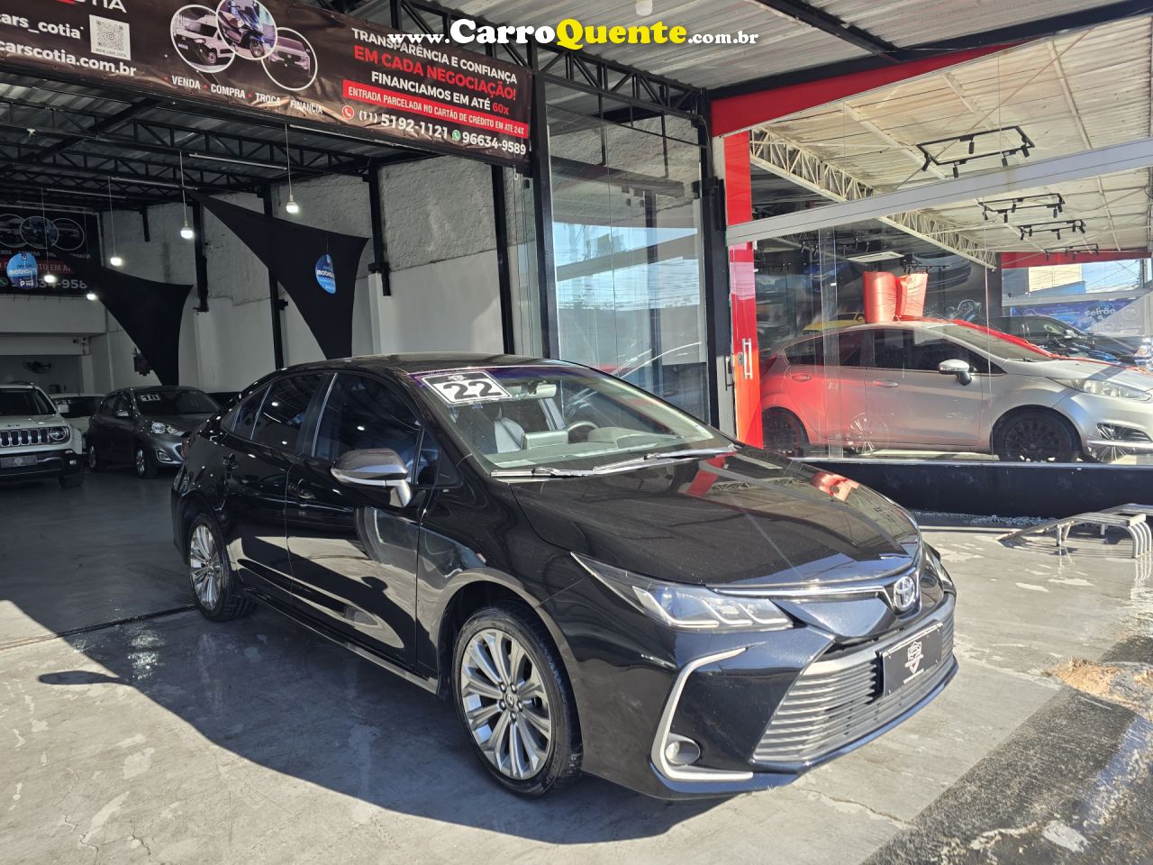 TOYOTA   COROLLA XEI 2.0 FLEX 16V AUT.   PRETO 2022 2.0 FLEX - Loja