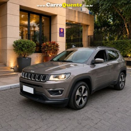 JEEP   COMPASS LONGITUDE 2.0 4X2 FLEX 16V AUT.   CINZA 2017 2.0 FLEX