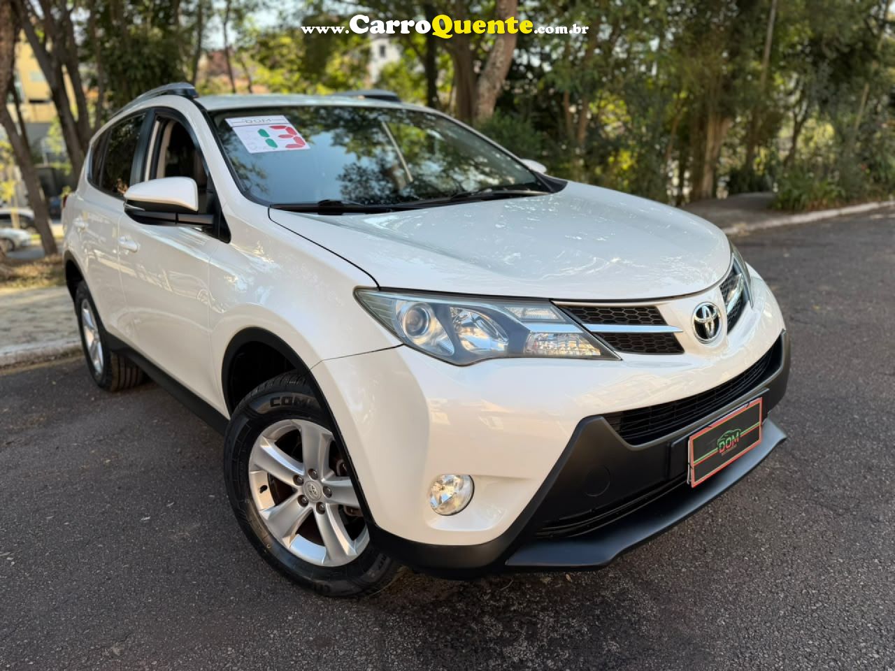 TOYOTA   RAV4 2.0 4X2 16V AUT.   BRANCO 2013 2.0 GASOLINA - Loja