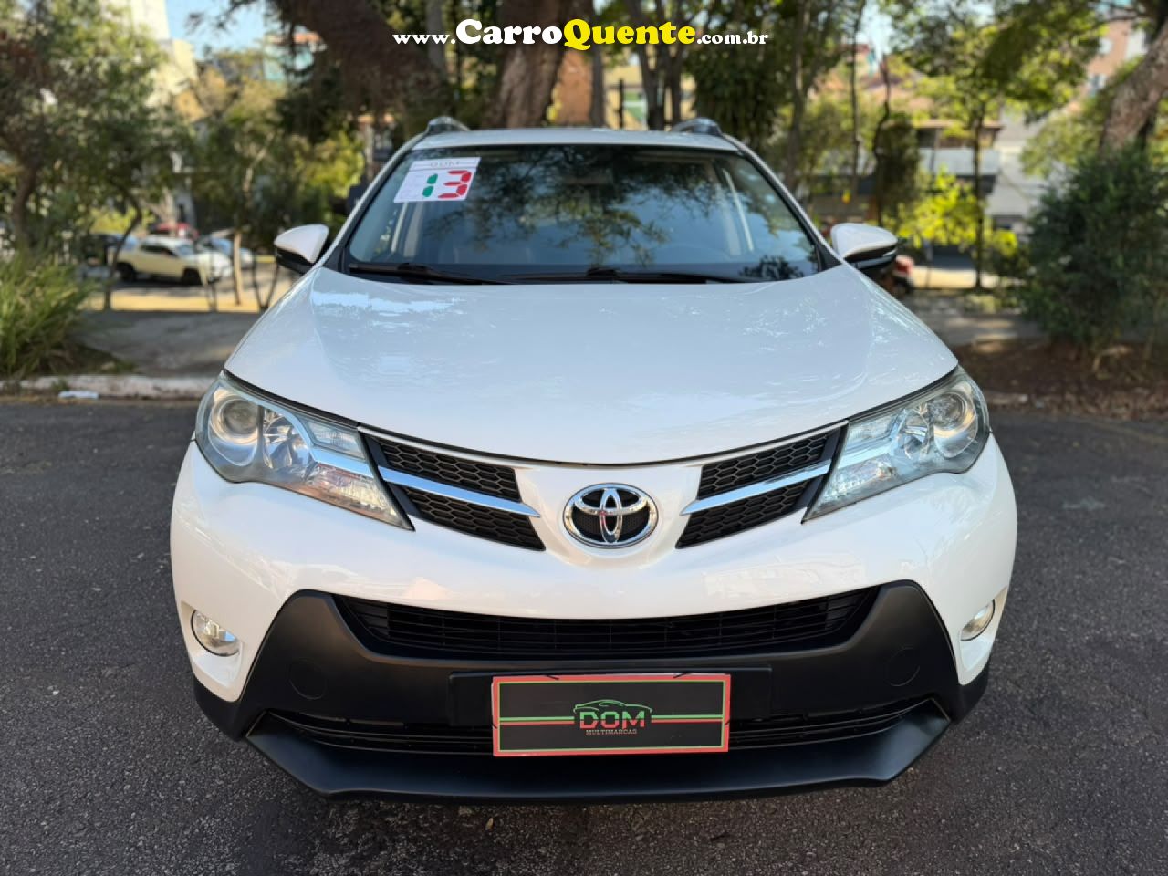 TOYOTA   RAV4 2.0 4X2 16V AUT.   BRANCO 2013 2.0 GASOLINA - Loja