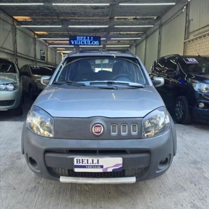 FIAT   UNO WAY 1.0 EVO FIRE FLEX 8V 5P   CINZA 2012 1.0 FLEX