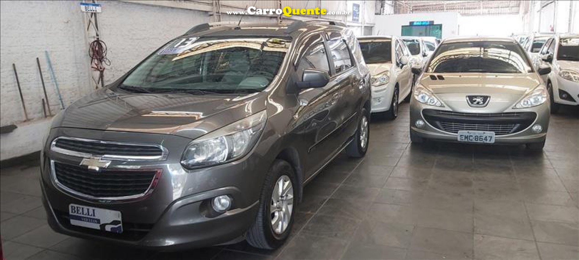 CHEVROLET   SPIN LTZ 1.8 8V ECONO.FLEX 5P AUT.   CINZA 2013 1.8 FLEX - Loja