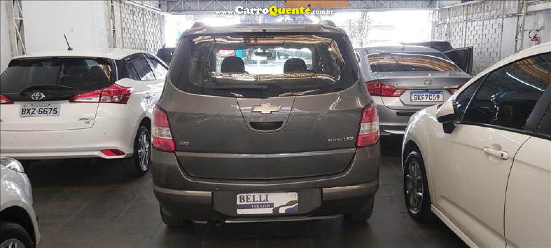 CHEVROLET   SPIN LTZ 1.8 8V ECONO.FLEX 5P AUT.   CINZA 2013 1.8 FLEX - Loja