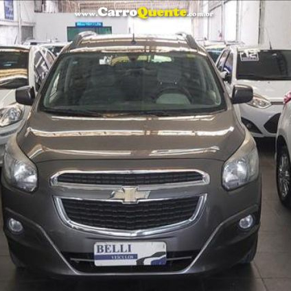 CHEVROLET   SPIN LTZ 1.8 8V ECONO.FLEX 5P AUT.   CINZA 2013 1.8 FLEX