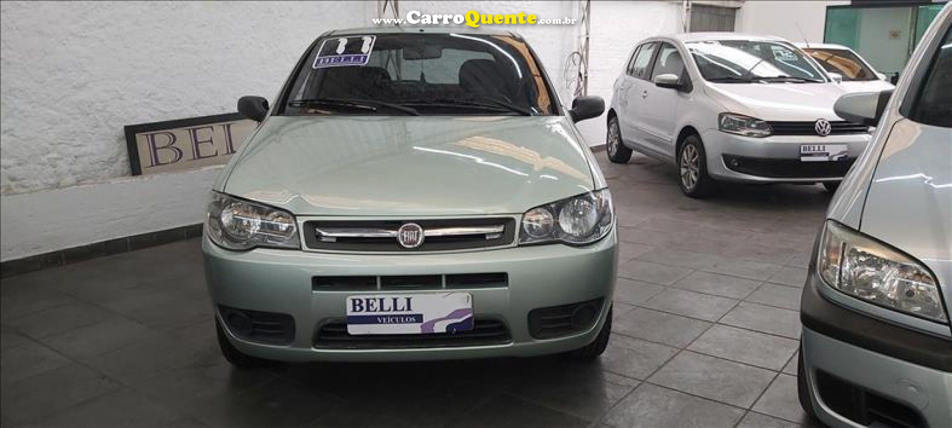 FIAT   PALIO 1.0 CEL. ECON.ITALIA F.FLEX 8V 4P   VERDE 2011 1.0 GASOLINA - Loja