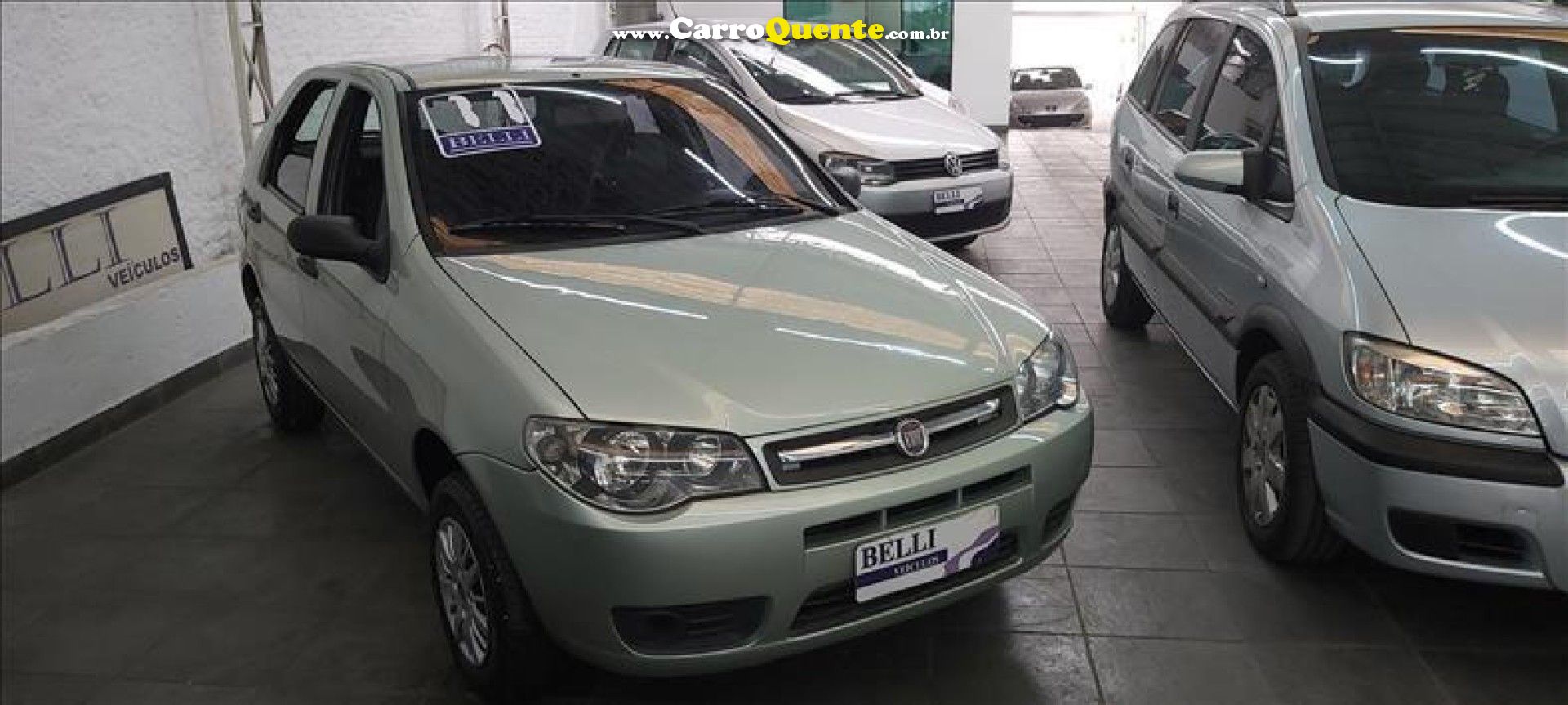 FIAT   PALIO 1.0 CEL. ECON.ITALIA F.FLEX 8V 4P   VERDE 2011 1.0 GASOLINA - Loja