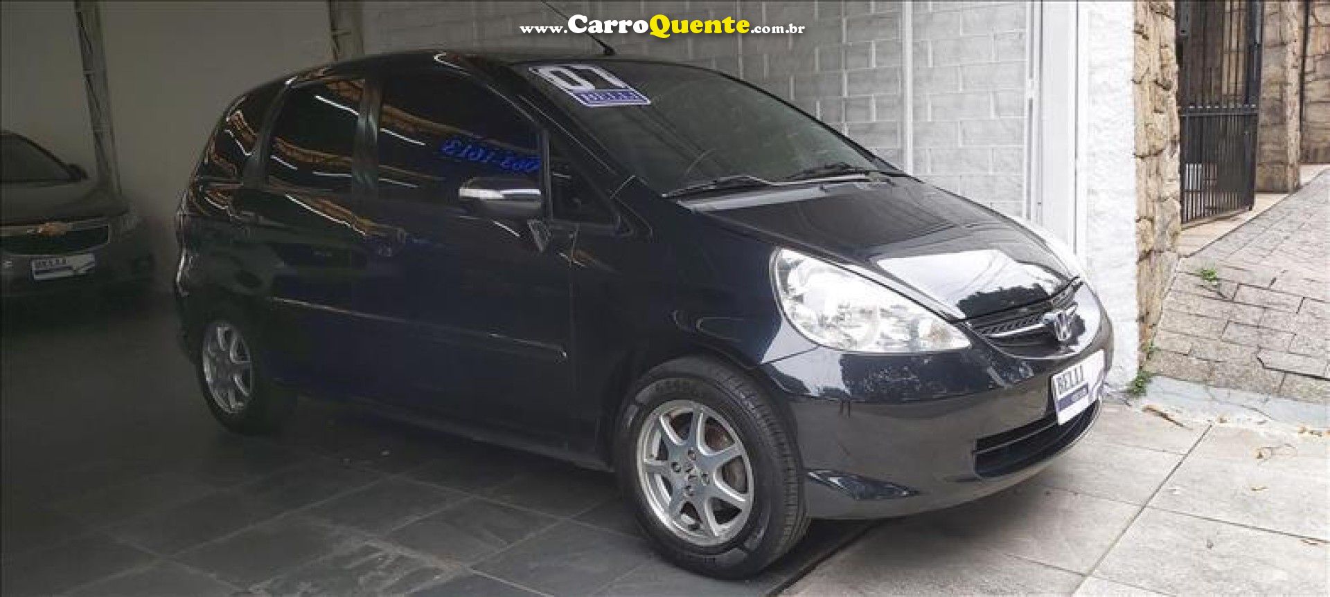 HONDA   FIT EXSEX 1.5 FLEXFLEXONE 16V 5P AUT.   PRETO 2007 1.5 GASOLINA - Loja