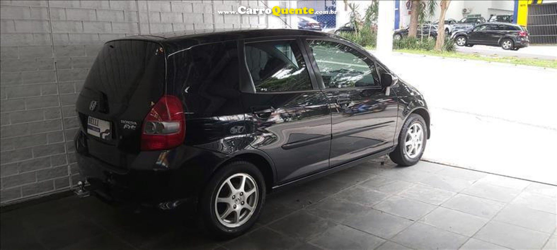 HONDA   FIT EXSEX 1.5 FLEXFLEXONE 16V 5P AUT.   PRETO 2007 1.5 GASOLINA - Loja