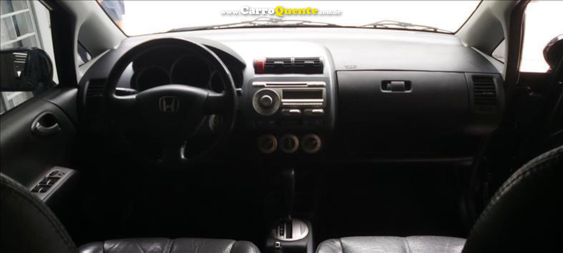 HONDA   FIT EXSEX 1.5 FLEXFLEXONE 16V 5P AUT.   PRETO 2007 1.5 GASOLINA - Loja