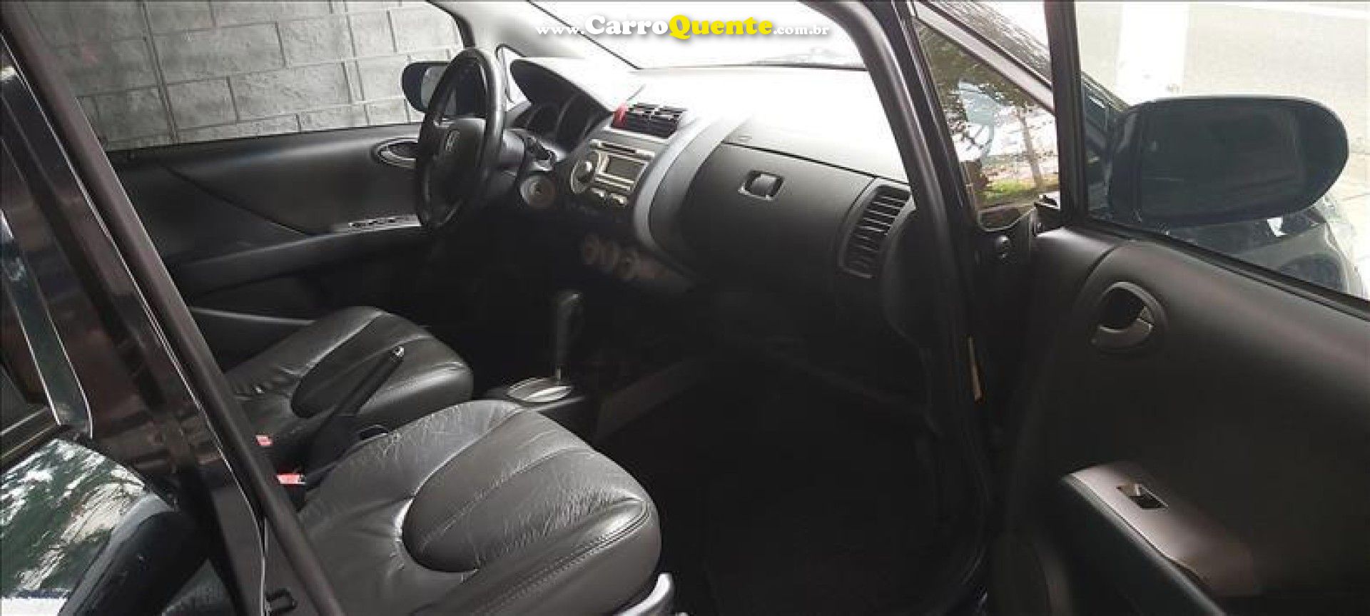 HONDA   FIT EXSEX 1.5 FLEXFLEXONE 16V 5P AUT.   PRETO 2007 1.5 GASOLINA - Loja