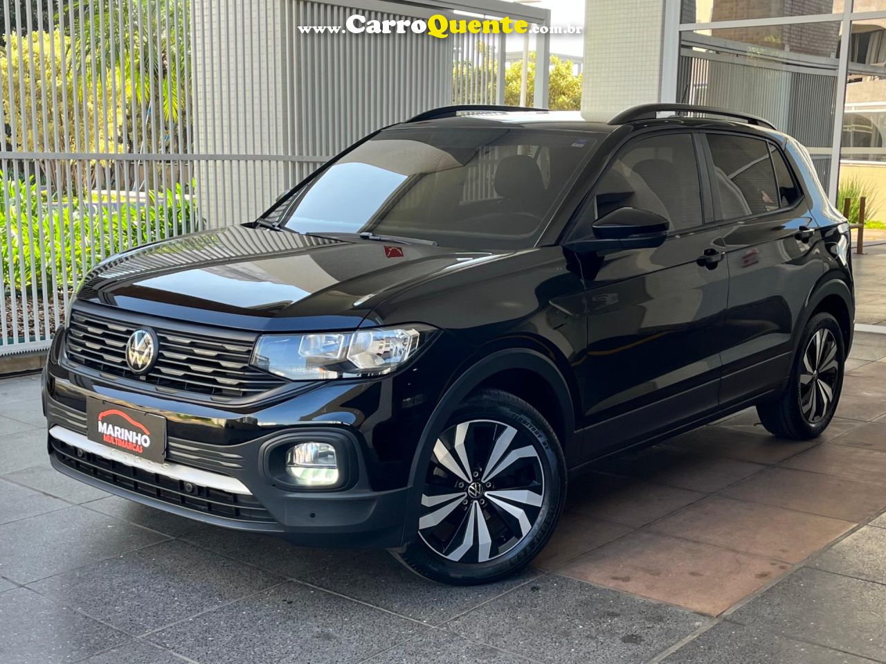 VOLKSWAGEN   TCROSS TURBO FLEX 2023 UNICA DONA PAINEL TFT MULTIMIDIA OTIMO ESTADO   PRETO 2023 1.0 FLEX - Loja