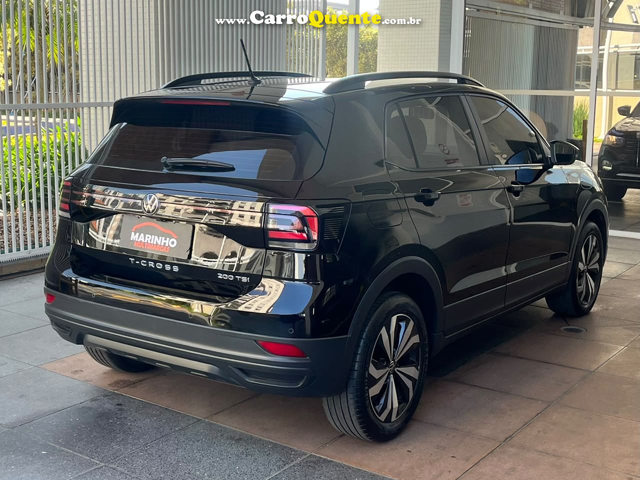 VOLKSWAGEN   TCROSS TURBO FLEX 2023 UNICA DONA PAINEL TFT MULTIMIDIA OTIMO ESTADO   PRETO 2023 1.0 FLEX - Loja