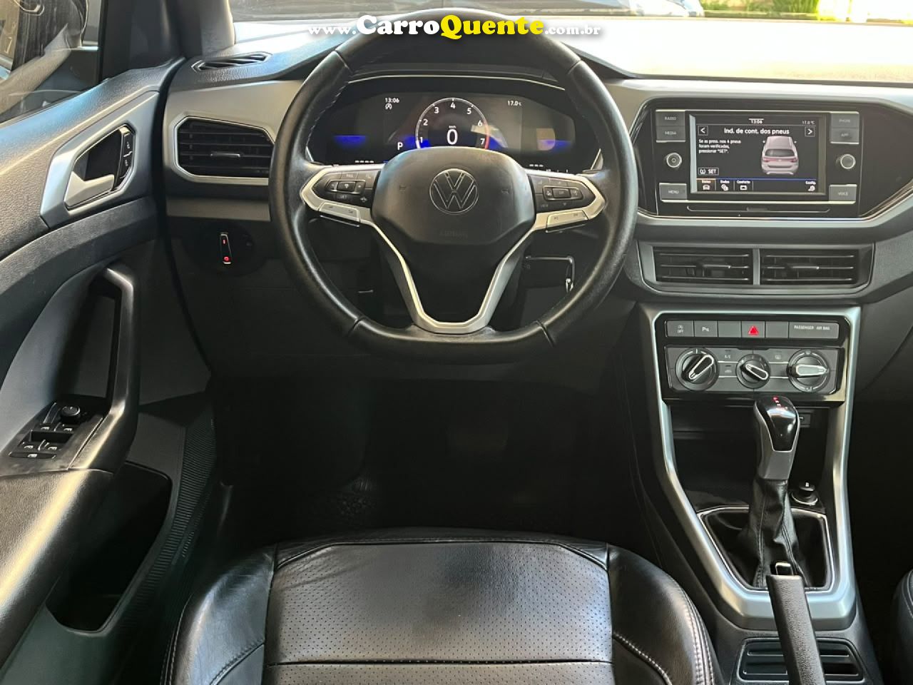 VOLKSWAGEN   TCROSS TURBO FLEX 2023 UNICA DONA PAINEL TFT MULTIMIDIA OTIMO ESTADO   PRETO 2023 1.0 FLEX - Loja