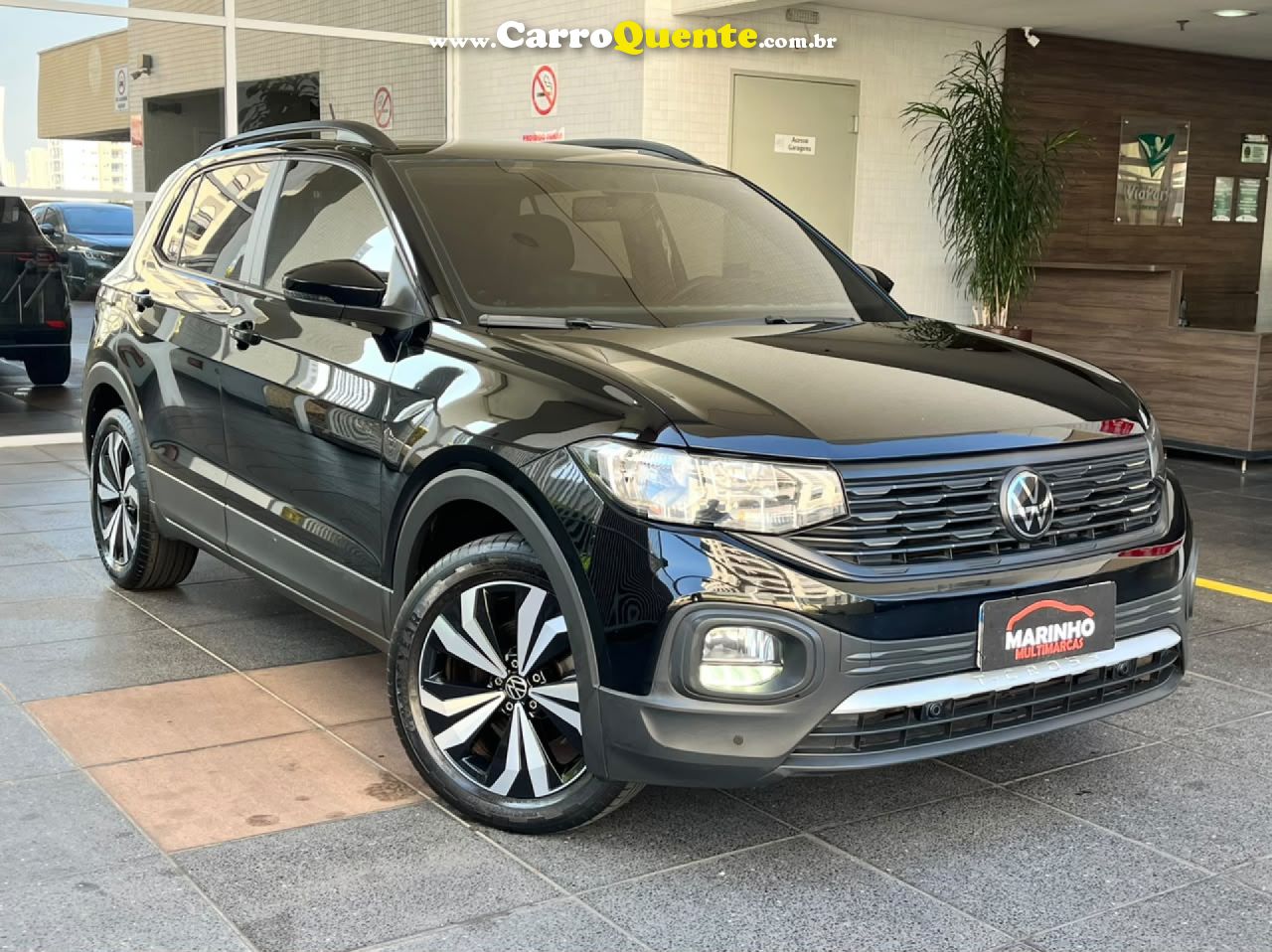 VOLKSWAGEN   TCROSS TURBO FLEX 2023 UNICA DONA PAINEL TFT MULTIMIDIA OTIMO ESTADO   PRETO 2023 1.0 FLEX - Loja