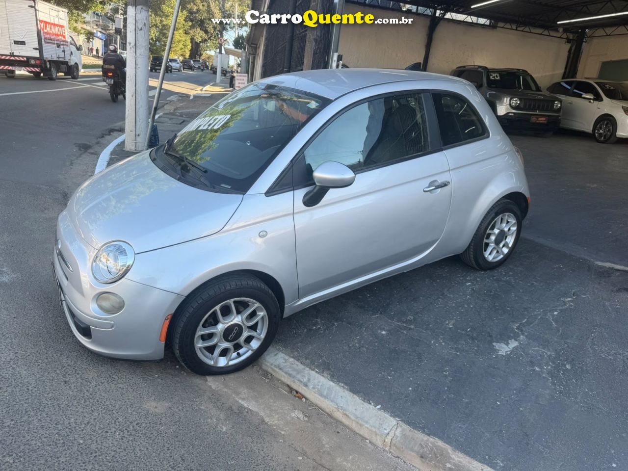 FIAT   500 CULT 1.4 FLEX 8V EVO MEC.   PRATA 2012 1.4 FLEX - Loja