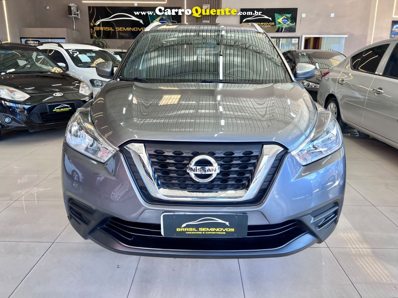 NISSAN   KICKS S 1.6 16V FLEXSTAR 5P MEC.   CINZA 2018 1.6 FLEX - Loja