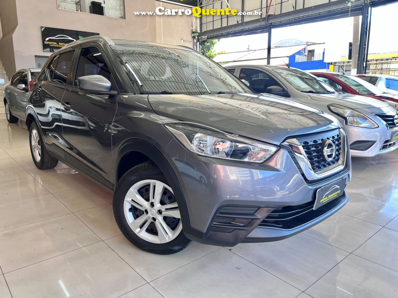 NISSAN   KICKS S 1.6 16V FLEXSTAR 5P MEC.   CINZA 2018 1.6 FLEX - Loja