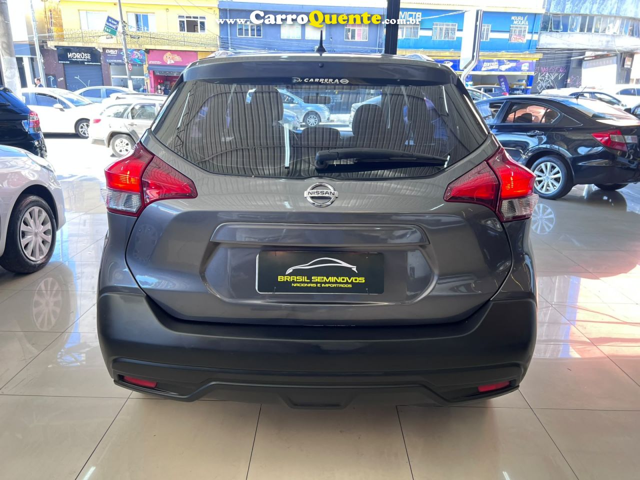 NISSAN   KICKS S 1.6 16V FLEXSTAR 5P MEC.   CINZA 2018 1.6 FLEX - Loja