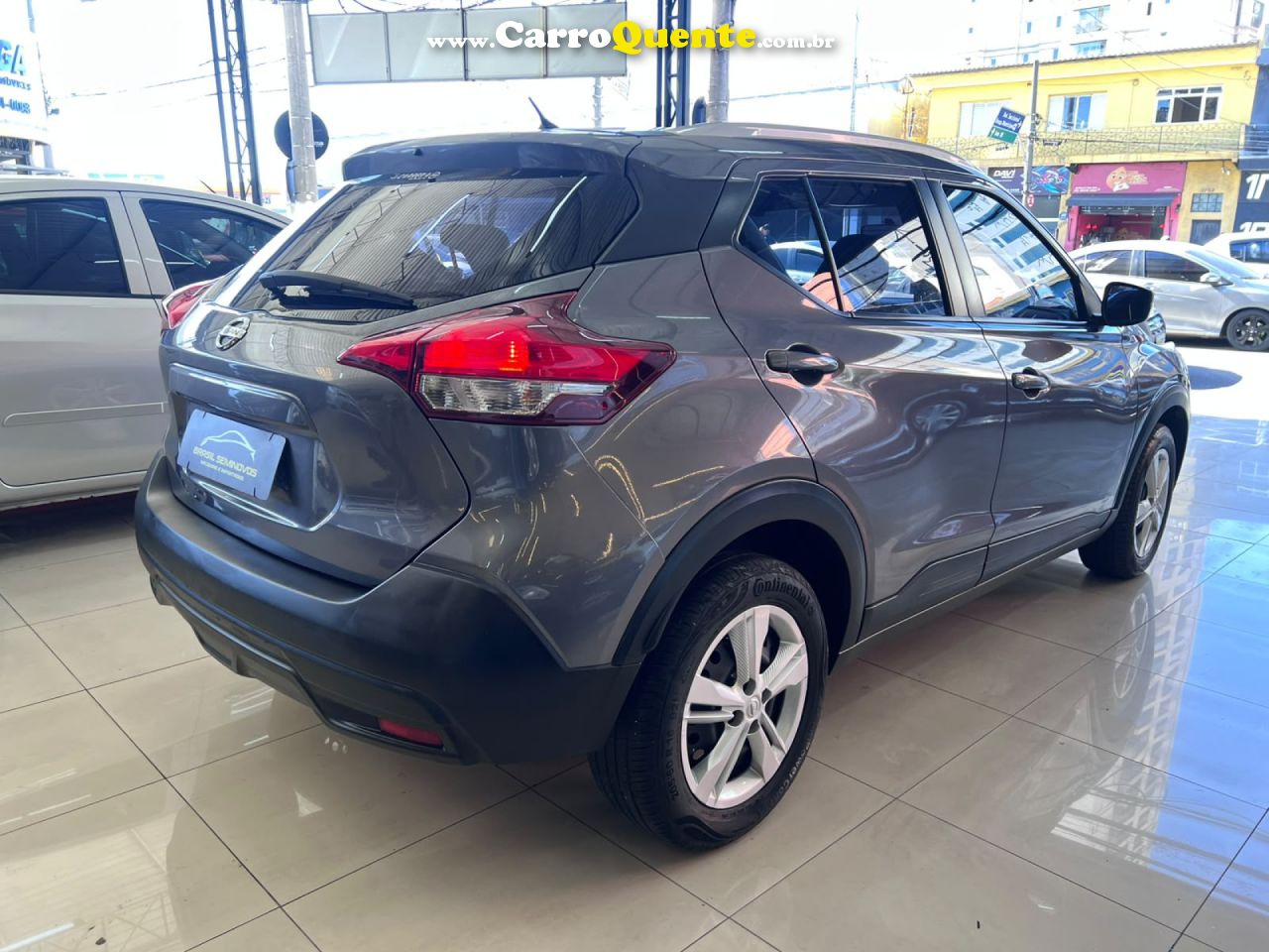 NISSAN   KICKS S 1.6 16V FLEXSTAR 5P MEC.   CINZA 2018 1.6 FLEX - Loja