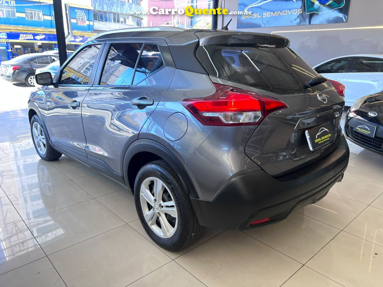 NISSAN   KICKS S 1.6 16V FLEXSTAR 5P MEC.   CINZA 2018 1.6 FLEX - Loja