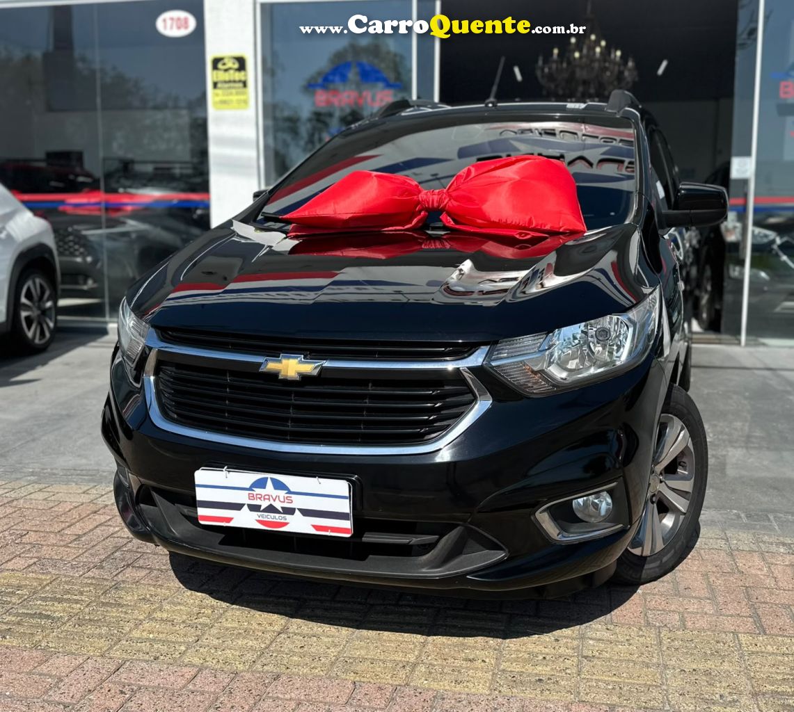 CHEVROLET   SPIN PREMIER 1.8 8V ECONO.FLEX 5P AUT.   PRETO 2023 1.8 FLEX - Loja