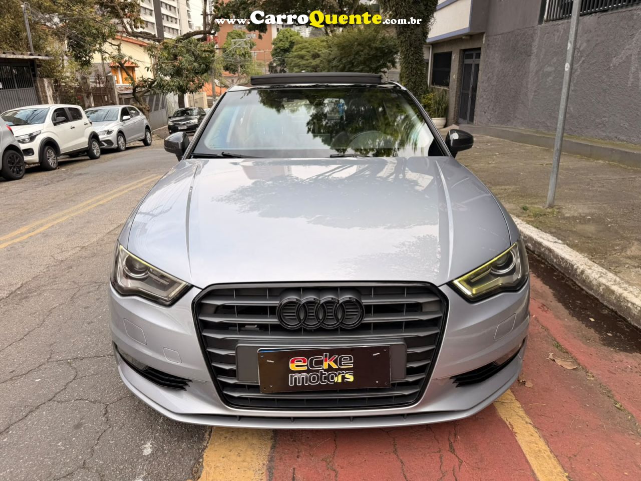 AUDI   A3 SED. AMBITION 2.0 TSFI 220CV S-TRONIC   PRATA 2016 2.0 GASOLINA - Loja